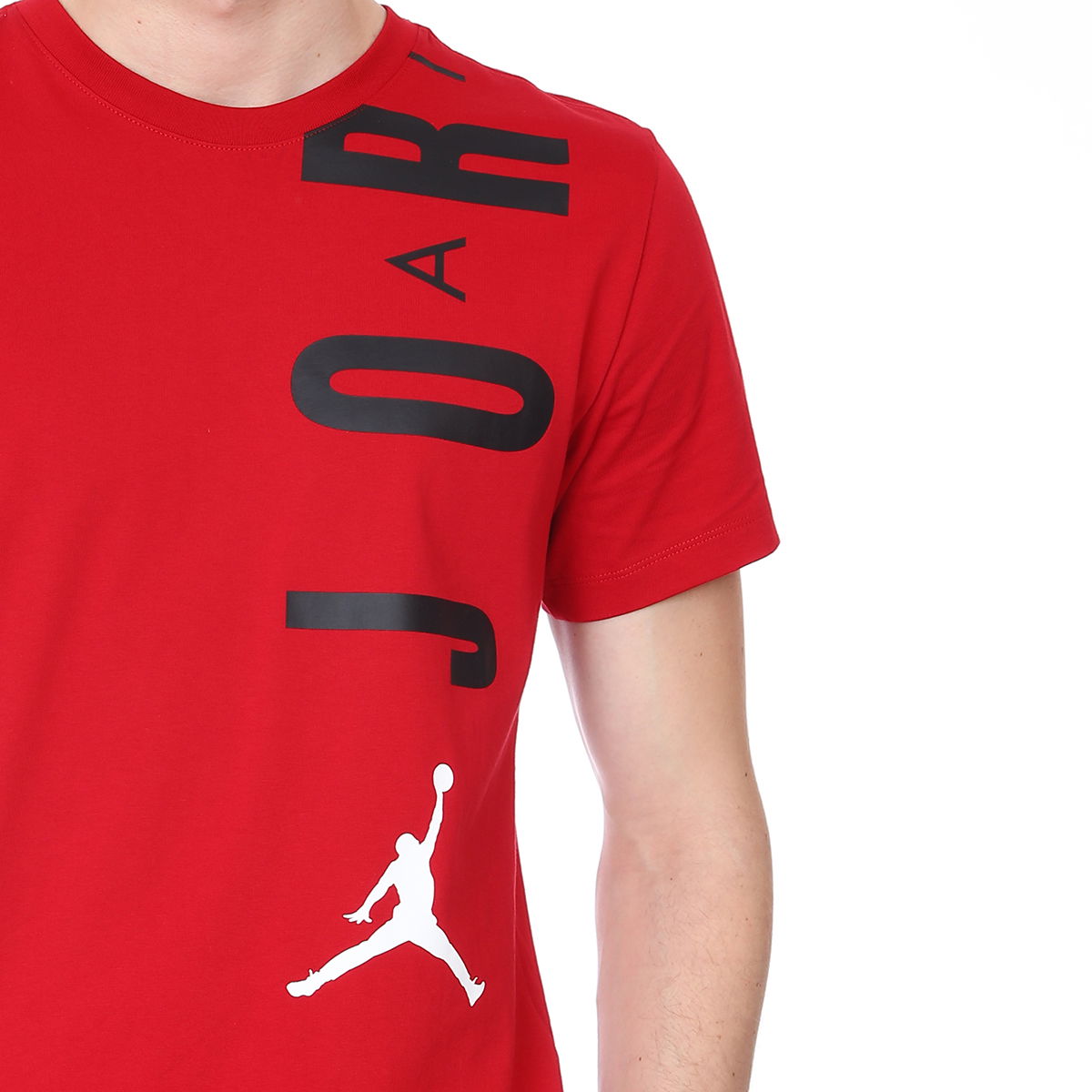 Jordan Air NBA Stretch Ss Crew Erkek Kırmızı Basketbol Tişört CZ8402-687
