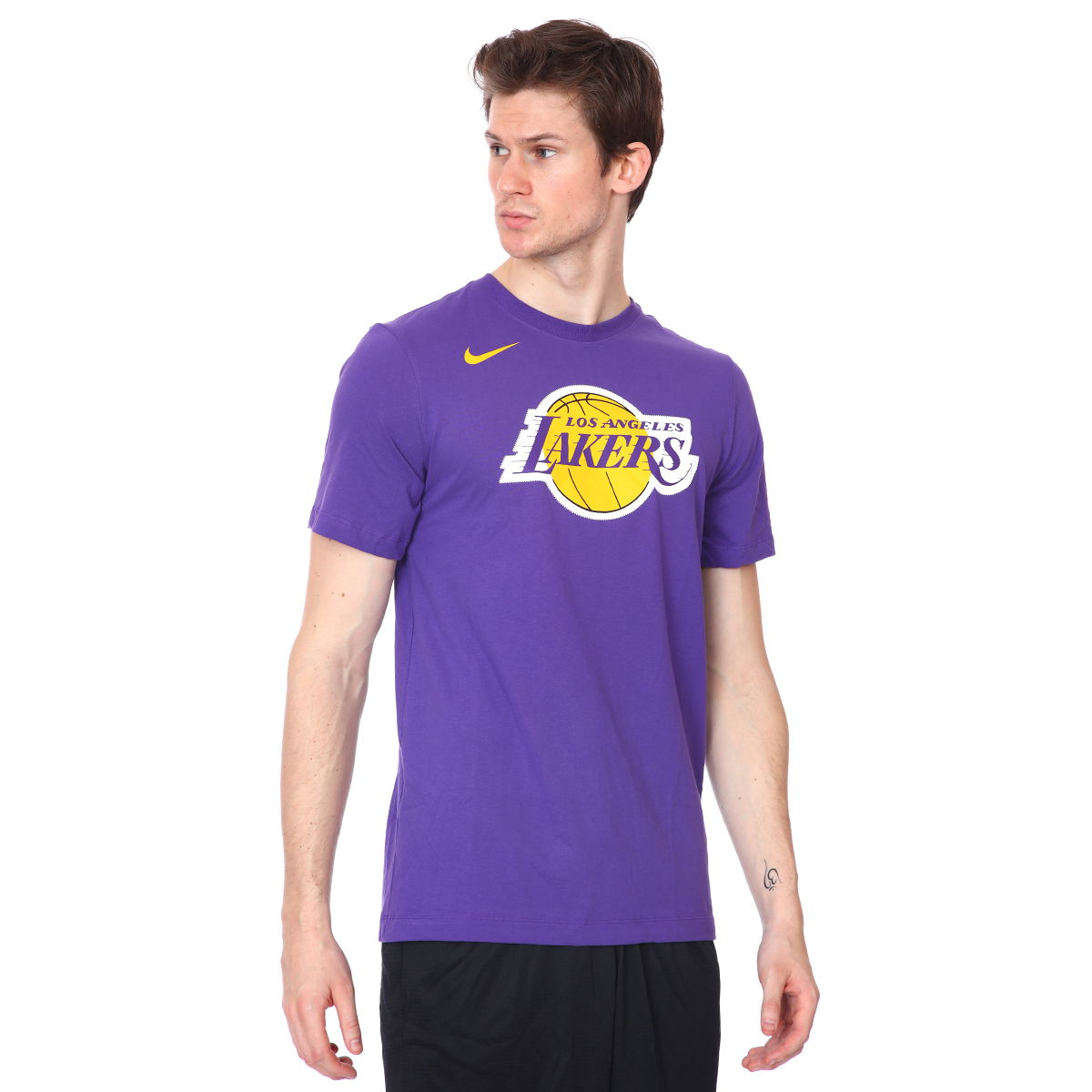 Los Angeles Lakers NBA Erkek Pembe Basketbol Tişört DA6023-547