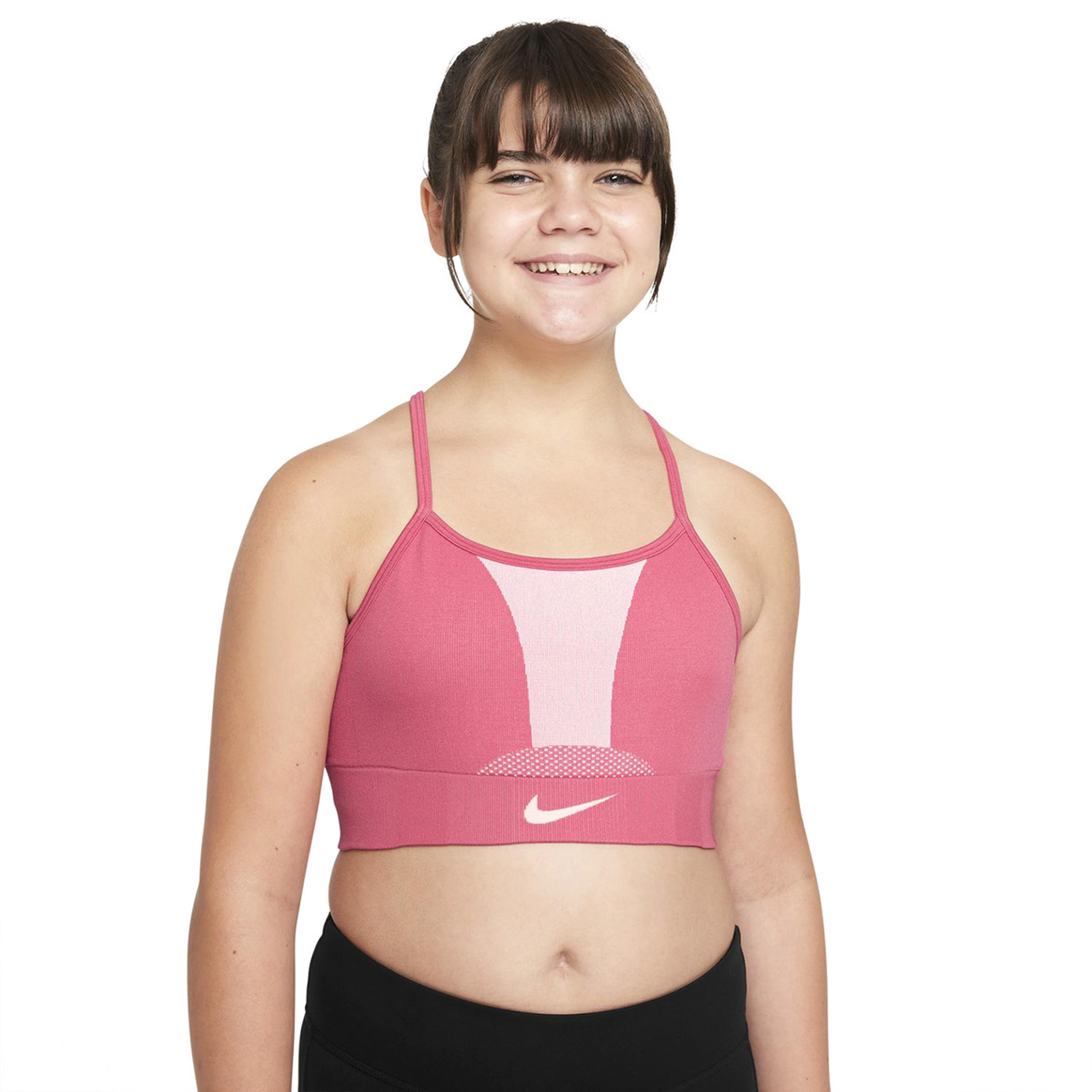 G Nk Df Indy Seamless Bra Çocuk Kırmızı Günlük Stil Sporcu Sütyeni DD7958-622