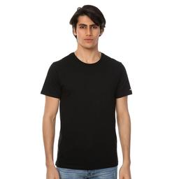 Basic Erkek Siyah Günlük Stil Tişört JFTBA01-999