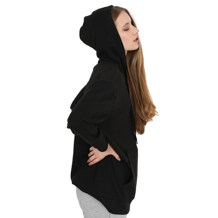 Sports&Loungewear Kadın Siyah Günlük Stil Sweatshirt WJFHST04-CHIC LONG-SYH 1339157