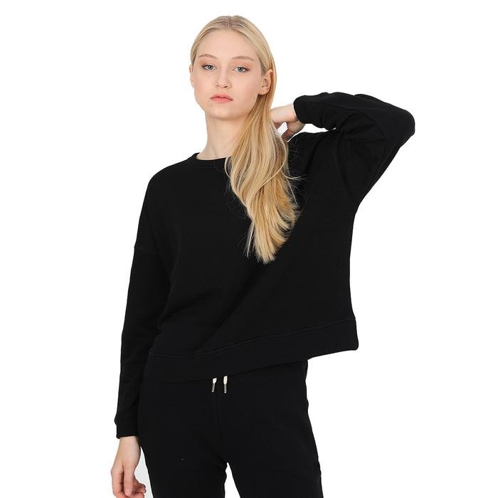Sports&Loungewear Kadın Siyah Günlük Stil Sweatshirt WJFST01-PUFFY-SYH 1339189