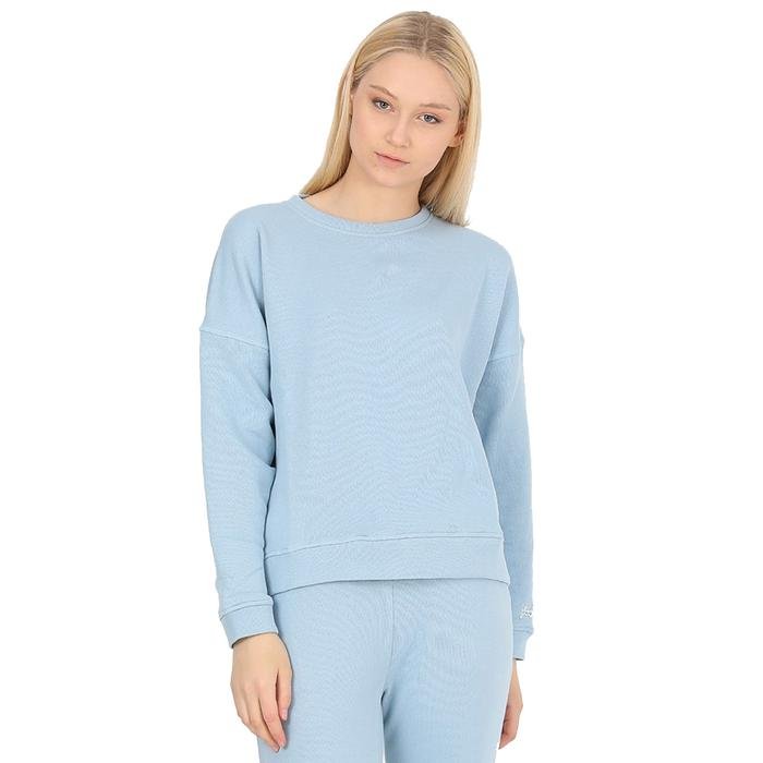 Sports&Loungewear Kadın Mavi Günlük Stil Sweatshirt WJFST01-PUFFY-BEB 1339192