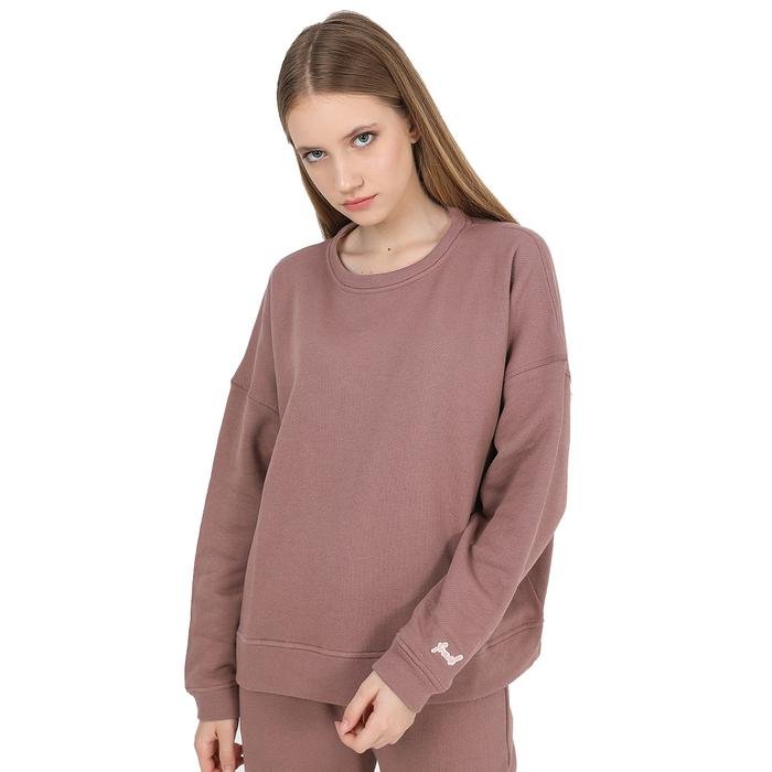 Sports&Loungewear Kadın Pembe Günlük Stil Sweatshirt WJFST01-PUFFY-GUL 1339193