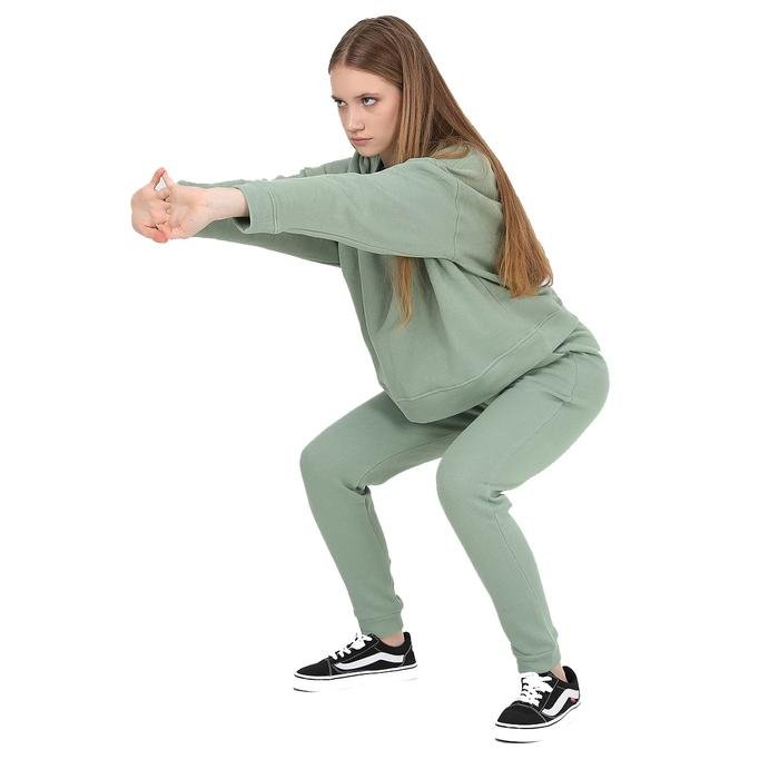 Sports&Loungewear Kadın Yeşil Günlük Stil Sweatshirt WJFST01-PUFFY-JAD 1339188