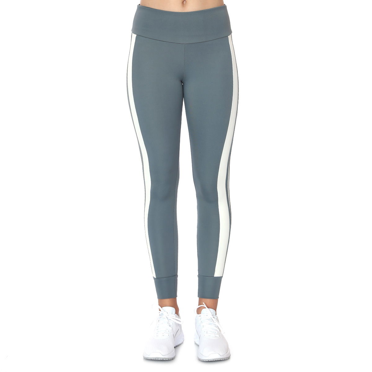 Stripy Legging Kadın Mavi Koşu Tayt 21KKTP11C02-MAV