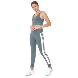 Stripy Legging Kadın Mavi Koşu Tayt 21KKTP11C02-MAV
