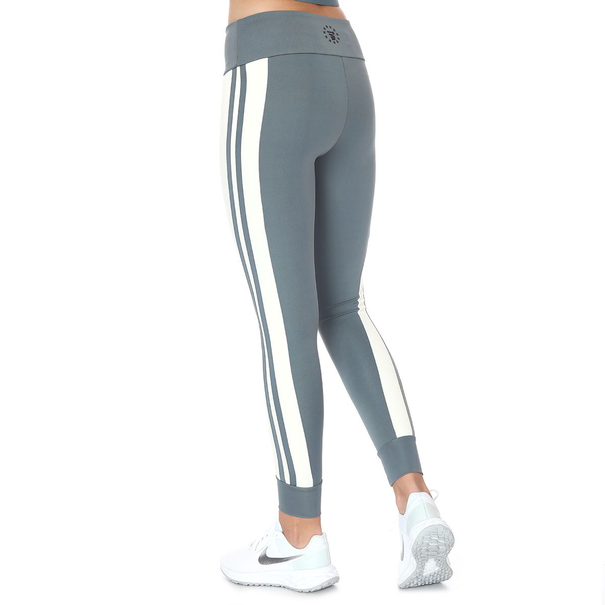 Stripy Legging Kadın Mavi Koşu Tayt 21KKTP11C02-MAV