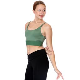 Thin Strap Bra Kadın Yeşil Koşu Sporcu Sütyeni 21KKTP10D02-YSL