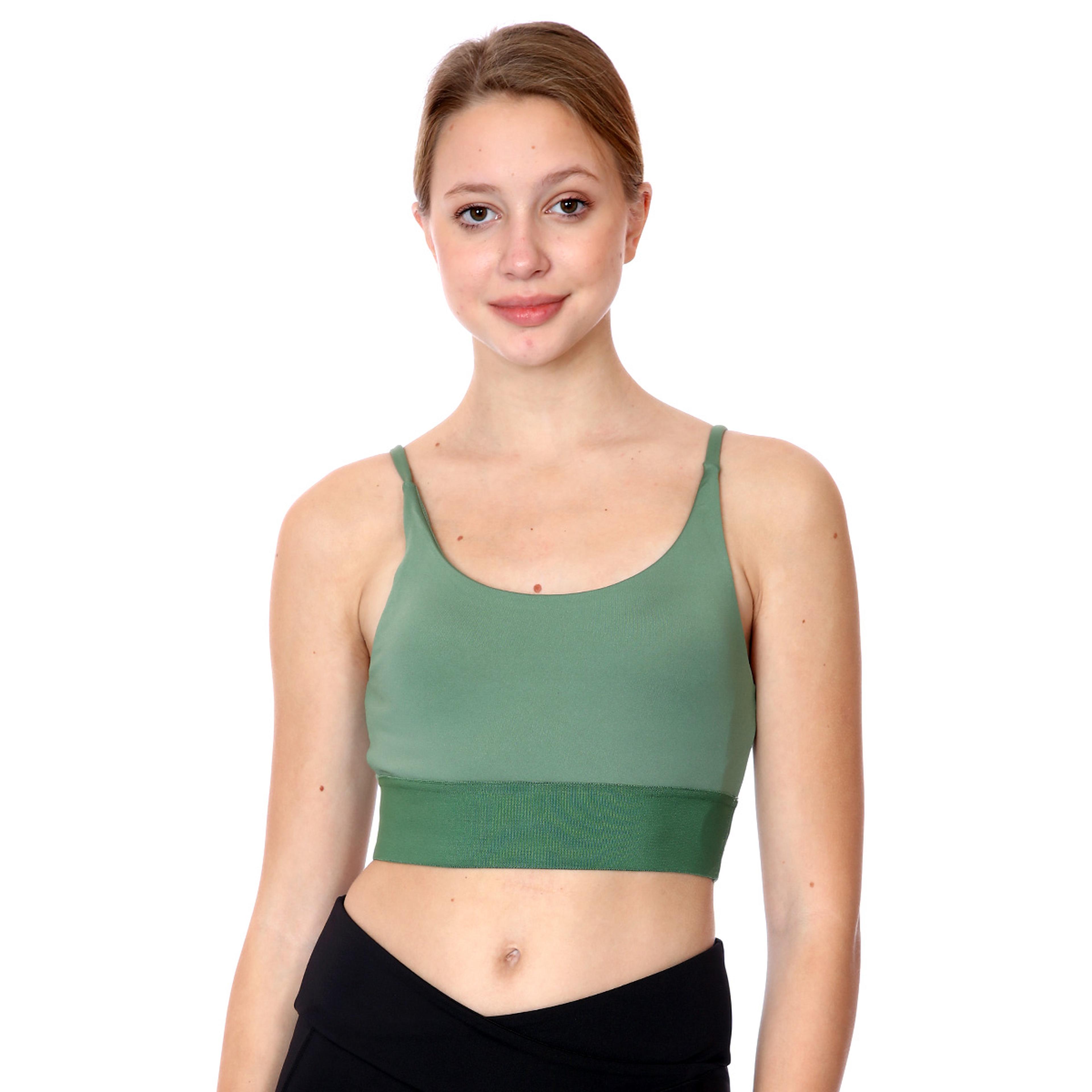 Thin Strap Bra Kadın Yeşil Koşu Sporcu Sütyeni 21KKTP10D02-YSL
