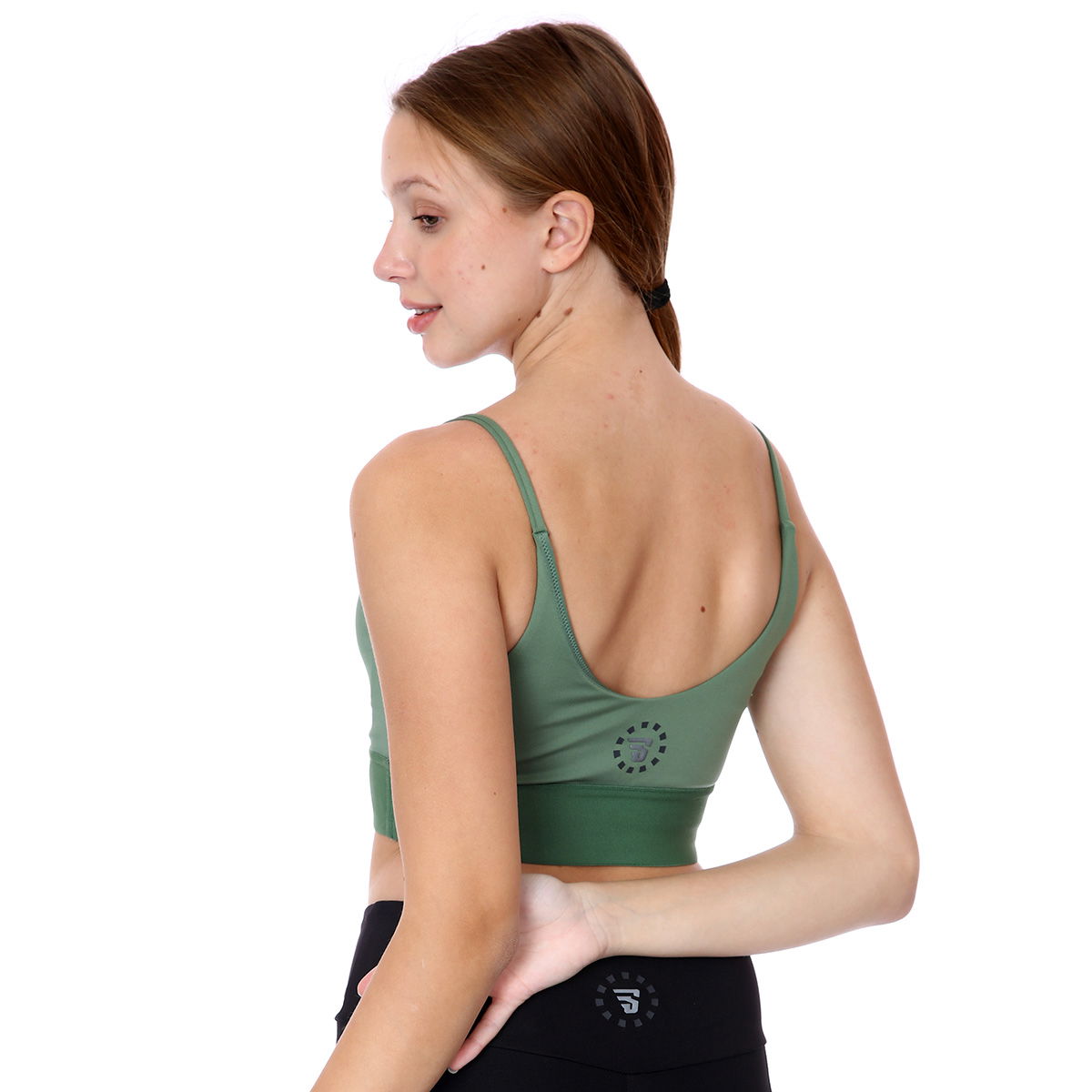 Thin Strap Bra Kadın Yeşil Koşu Sporcu Sütyeni 21KKTP10D02-YSL
