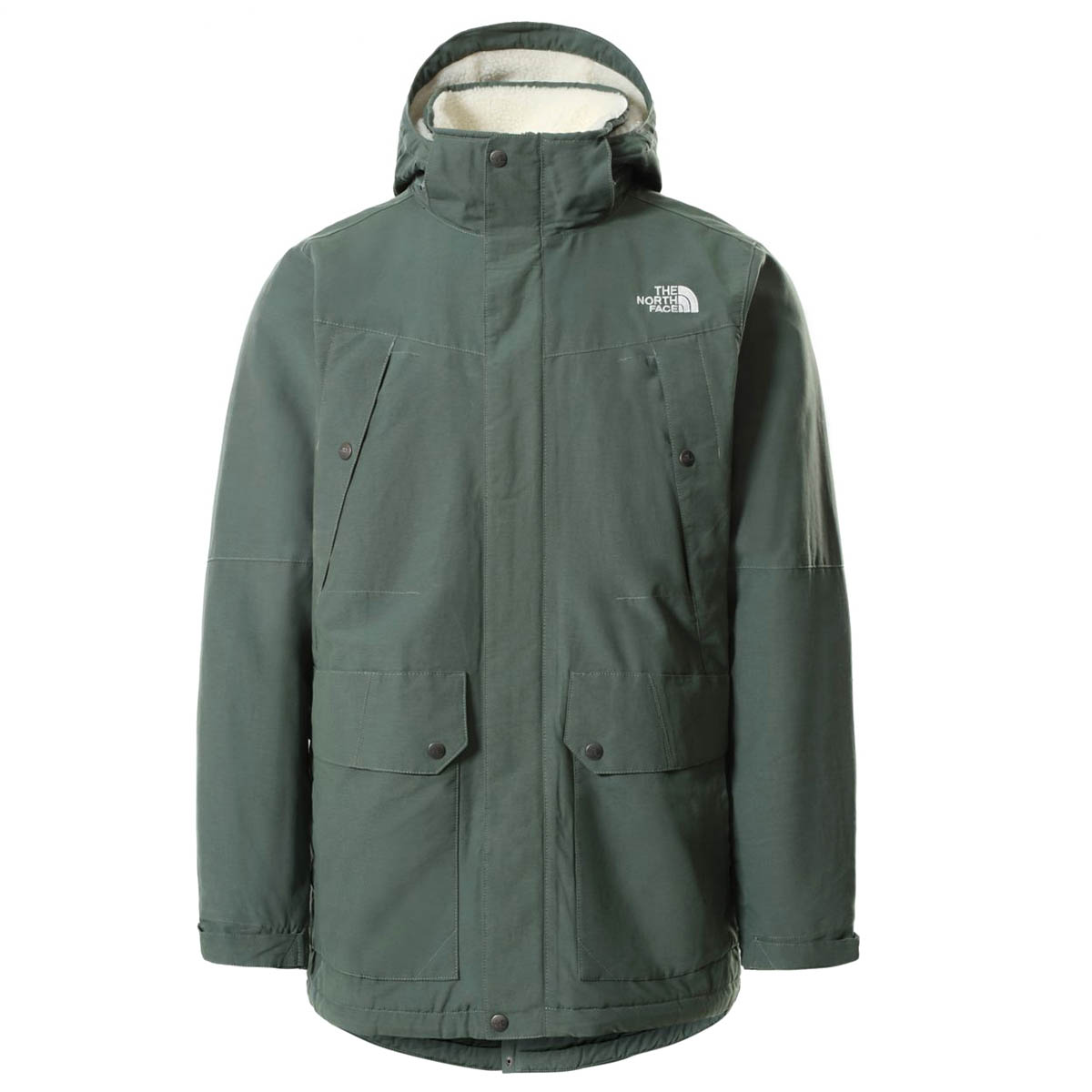 M Katavi Trench Erkek Yeşil Outdoor Ceket NF00A6JRV1T1