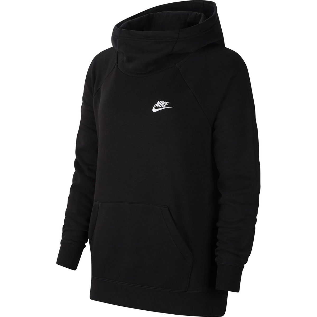 W Nsw Essntl Flc Fnl Hoodie Kadın Siyah Günlük Stil Sweatshirt BV4116-010