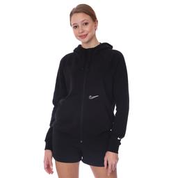 W Nsw Essntl Fz Hoodie Prnt Kadın Siyah Günlük Stil Sweatshirt DJ4120-010
