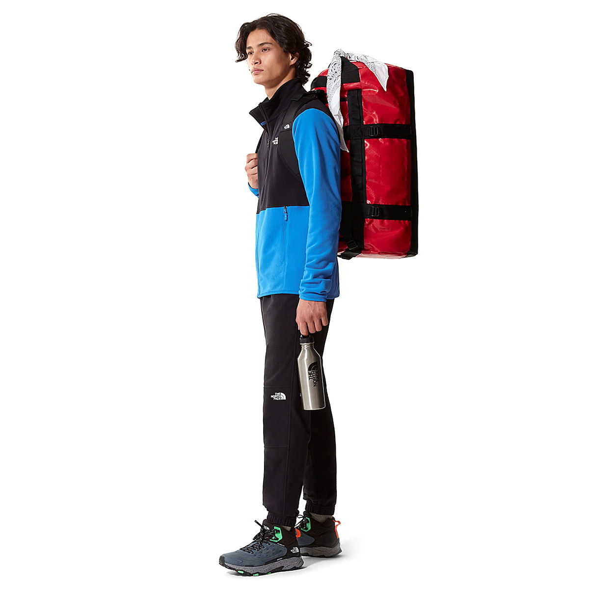 M Tka Glacier Full Zip Erkek Mavi Outdoor Polar Mont NF0A4AJC16Y1