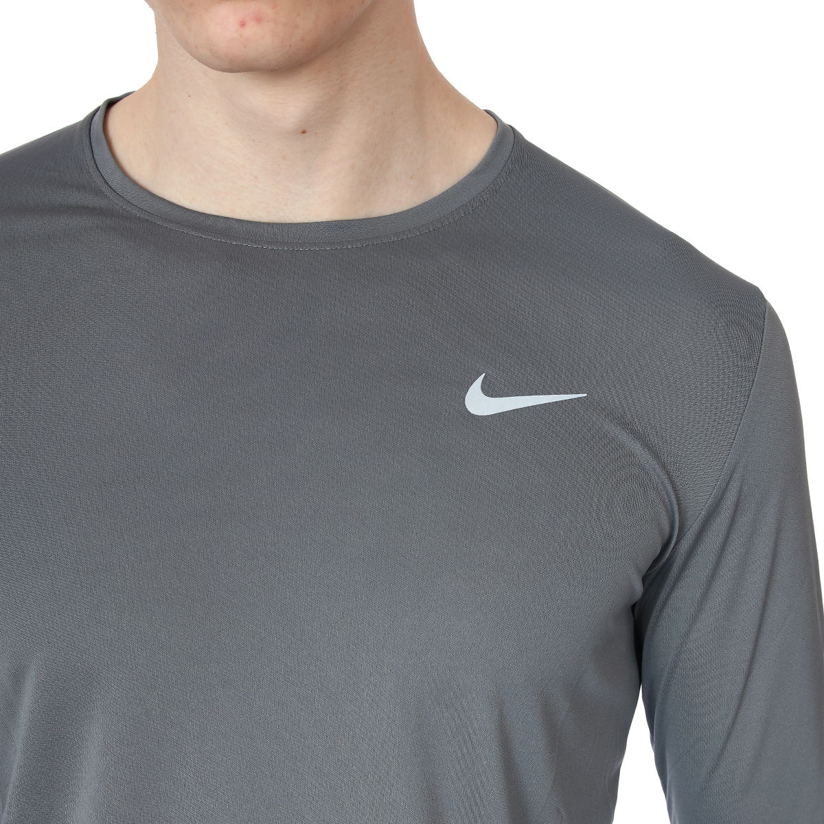 Dri-Fit Uv Miler Top Ls Erkek Siyah Koşu Uzun Kollu Tişört DD4576-084