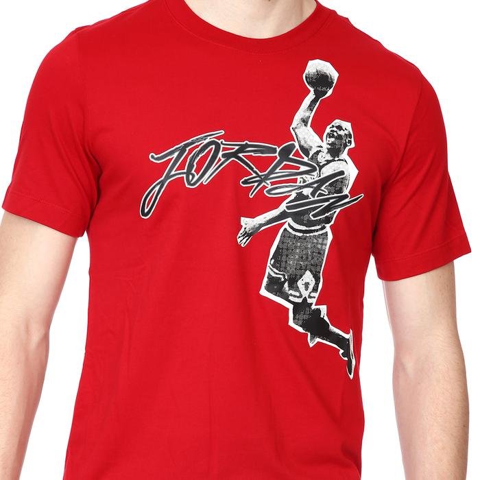 M Jordan Air Df Gfx Ss Crew NBA Erkek Kırmızı Basketbol Tişört DH8924-687 1362990