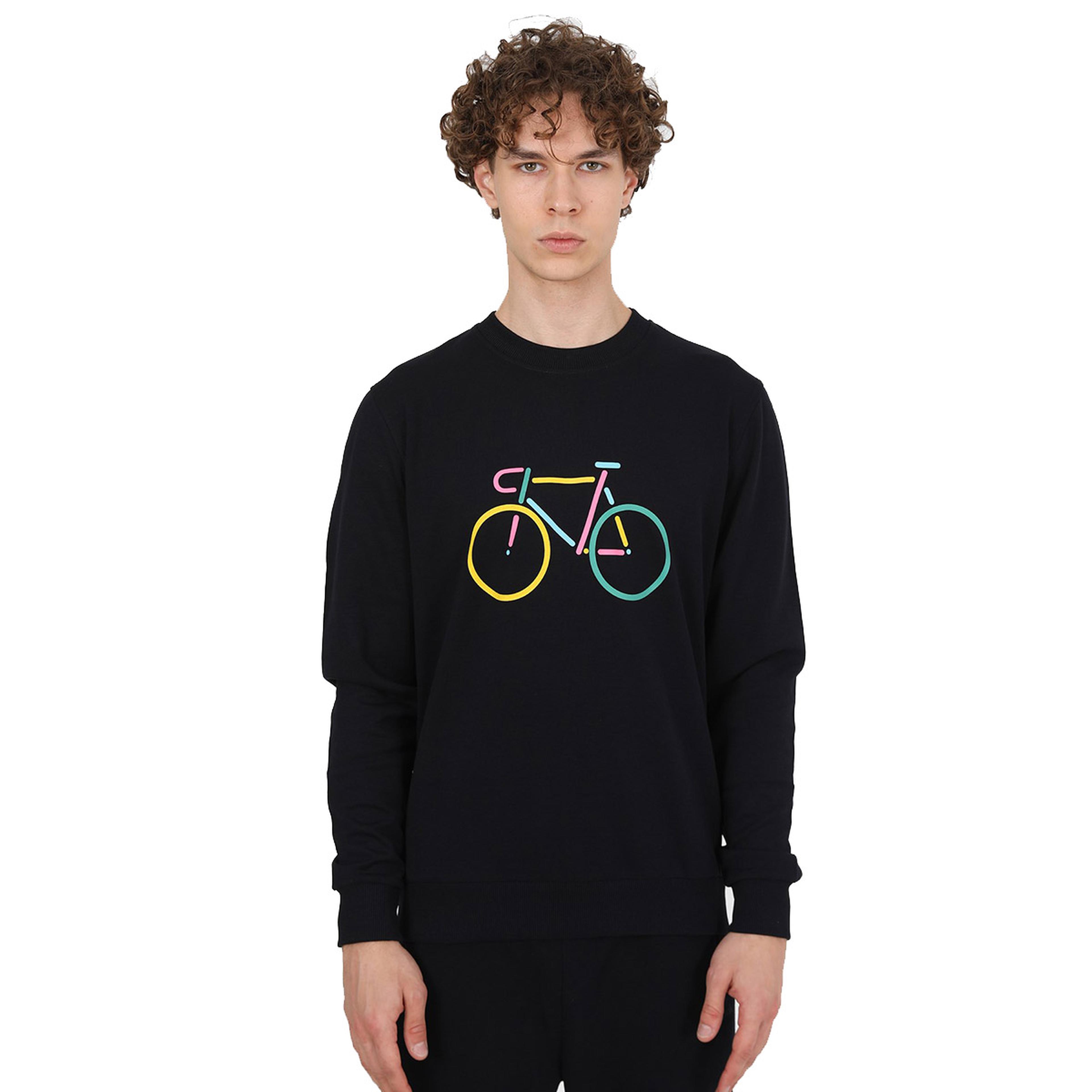 Cool Erkek Mavi Günlük Stil Sweatshirt JFSTCOOL30-BIKE