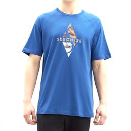 Diamond Logo Erkek Mavi Günlük Stil Tişört S221133-403