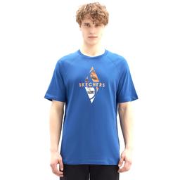 Diamond Logo Erkek Mavi Günlük Stil Tişört S221133-403