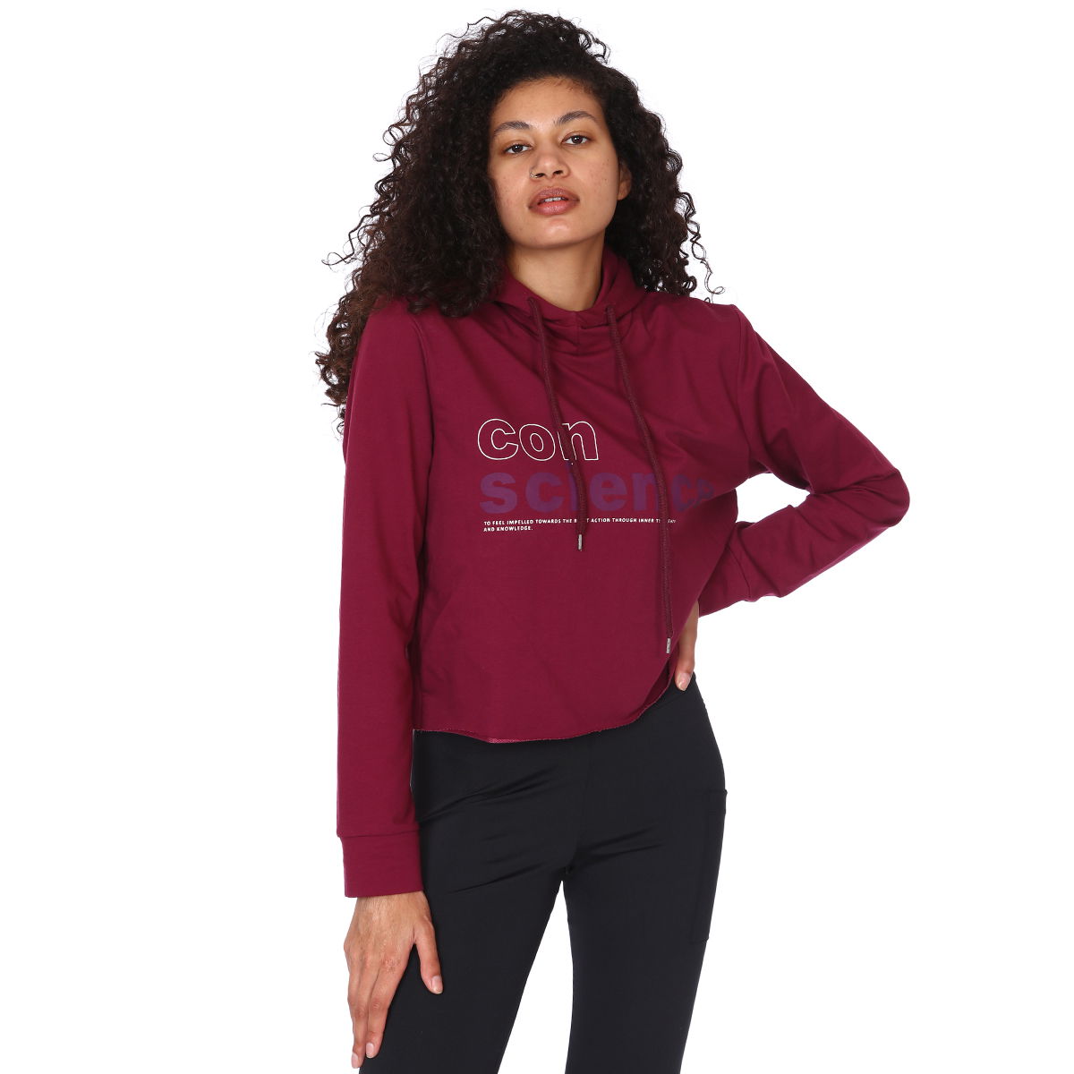 Newswekis Kadın Bordo Koşu Sweatshirt 710429-MRL