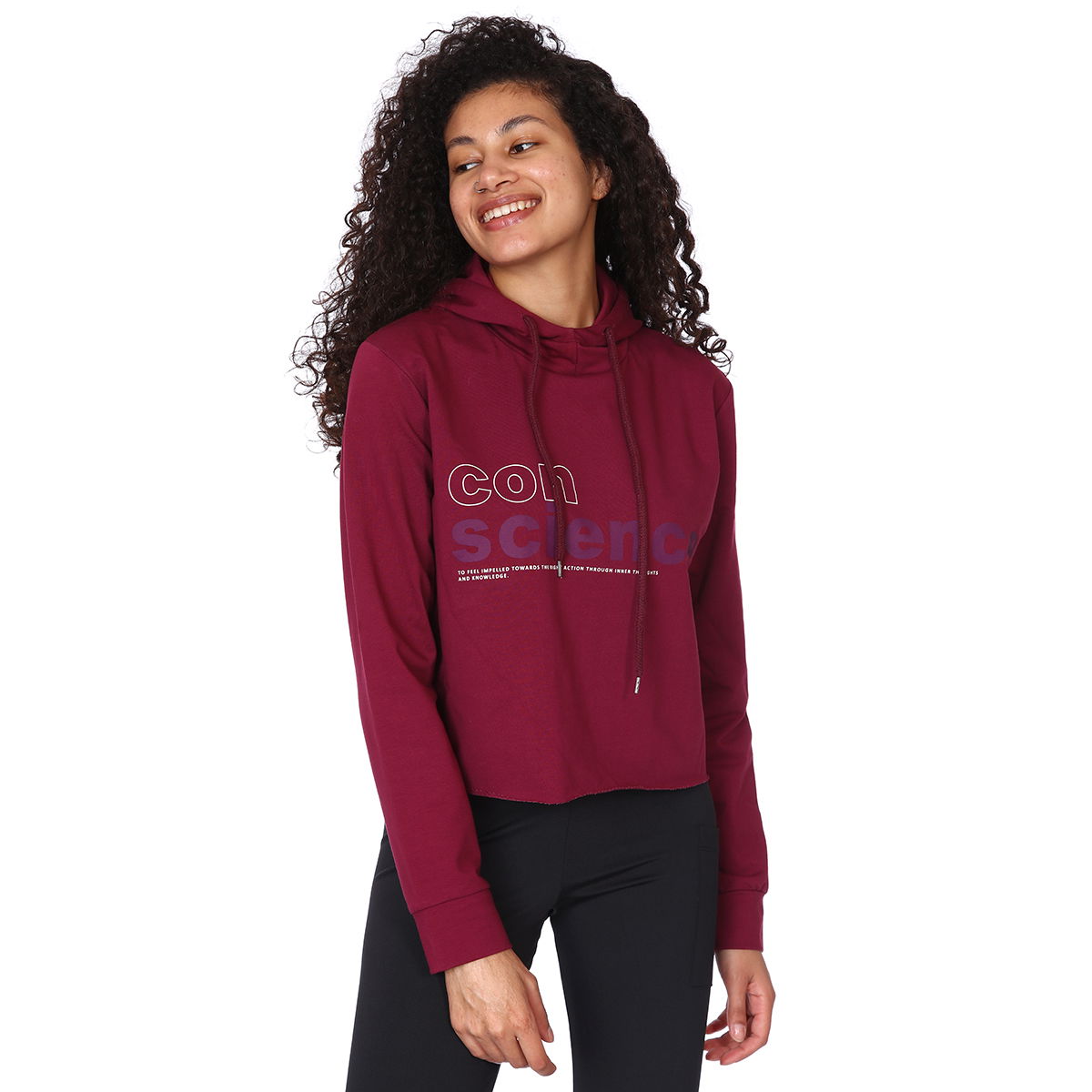 Newswekis Kadın Bordo Koşu Sweatshirt 710429-MRL