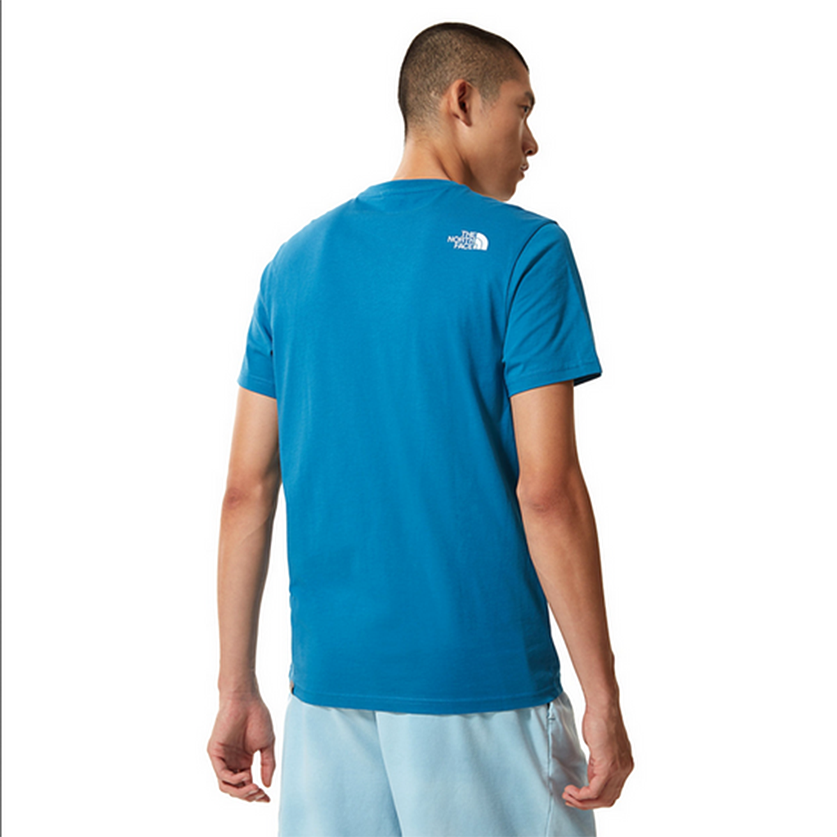 M S/S Simple Dome Tee - Eu Erkek Mavi Outdoor Tişört NF0A2TX5M191