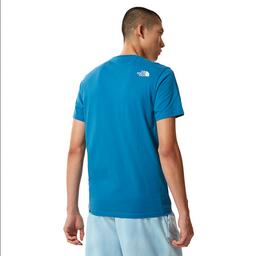 M S/S Simple Dome Tee - Eu Erkek Mavi Outdoor Tişört NF0A2TX5M191
