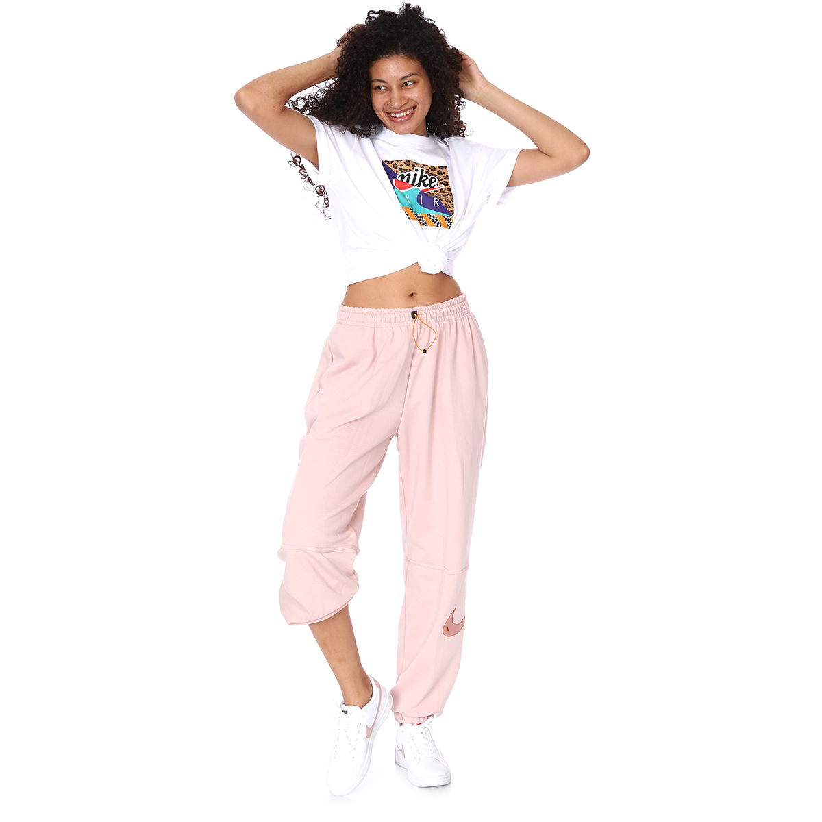 W Nsw Swsh Flc Hr Jogger Kadın Kırmızı Günlük Stil Eşofman Altı DM6205-601