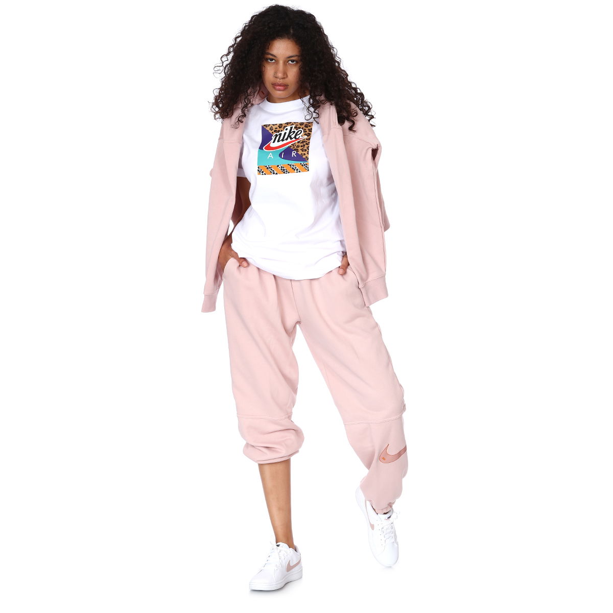 W Nsw Swsh Flc Hr Jogger Kadın Kırmızı Günlük Stil Eşofman Altı DM6205-601