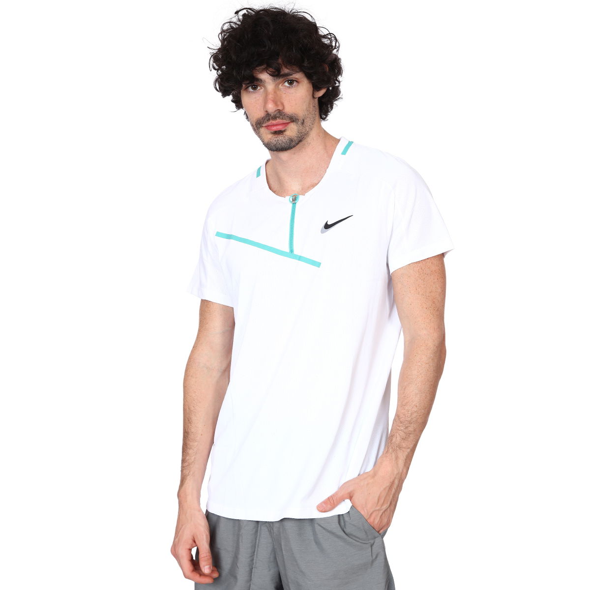 M Nkct Slam Ultmt Polo Nt Mb Erkek Beyaz Tenis Polo Tişört DD8309-100