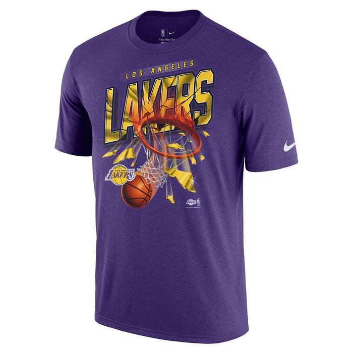 Los Angeles Lakers NBA Erkek Mor Basketbol Tişört DA5830-547 1382834