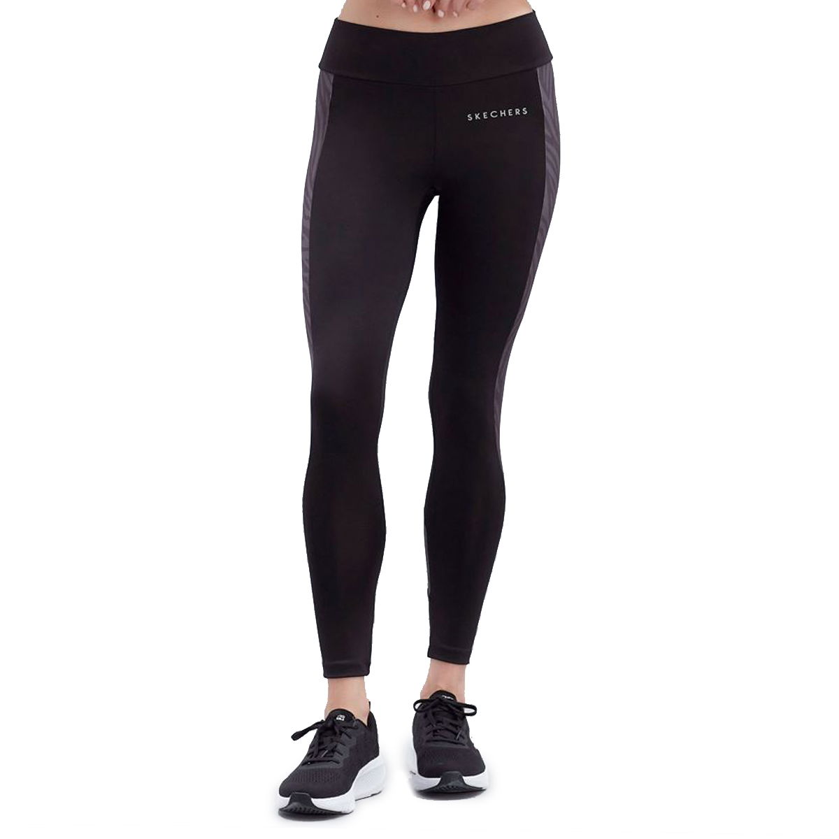 W Animal Print Legging Kadın Siyah Koşu Tayt S221148-001