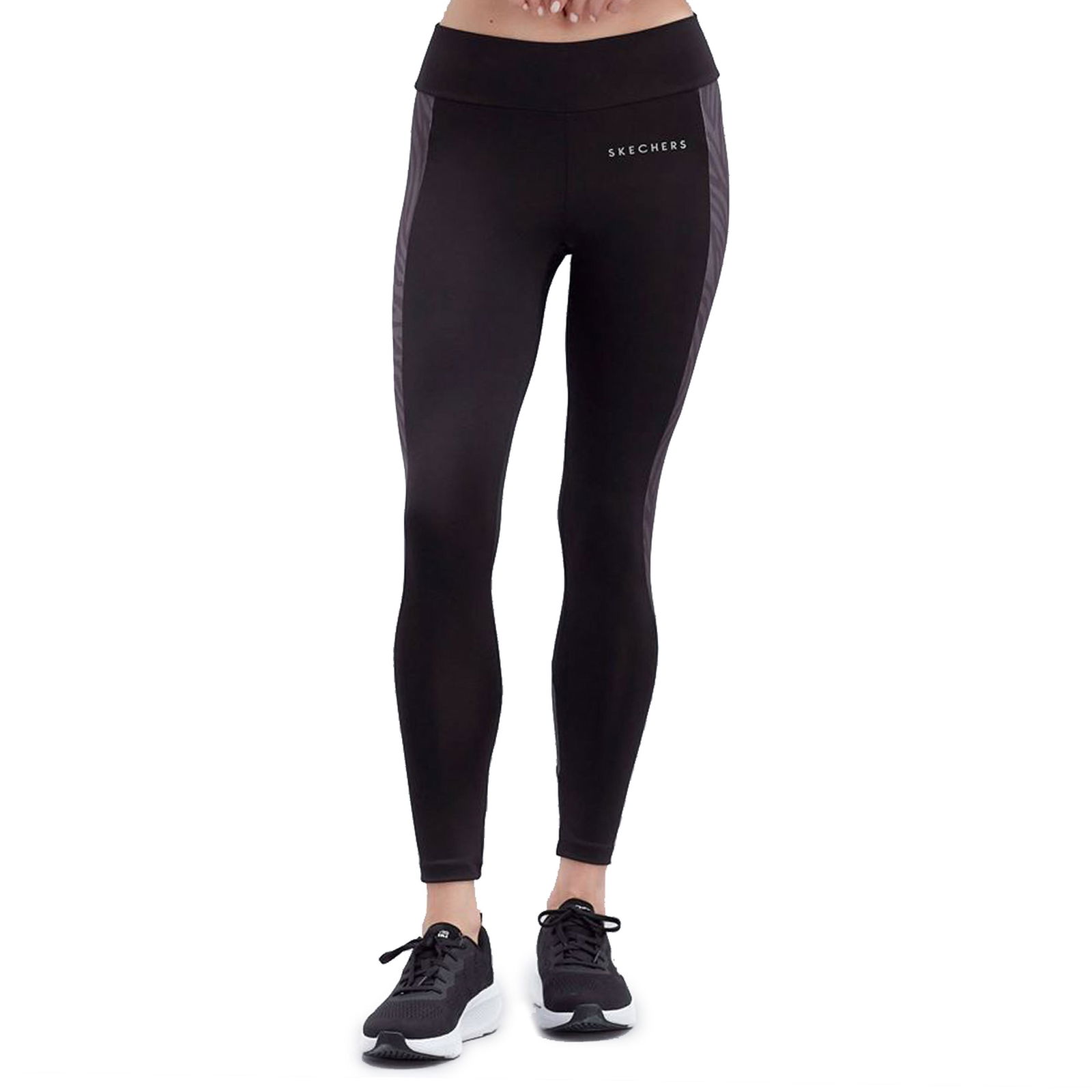 W Animal Print Legging Kadın Siyah Koşu Tayt S221148-001