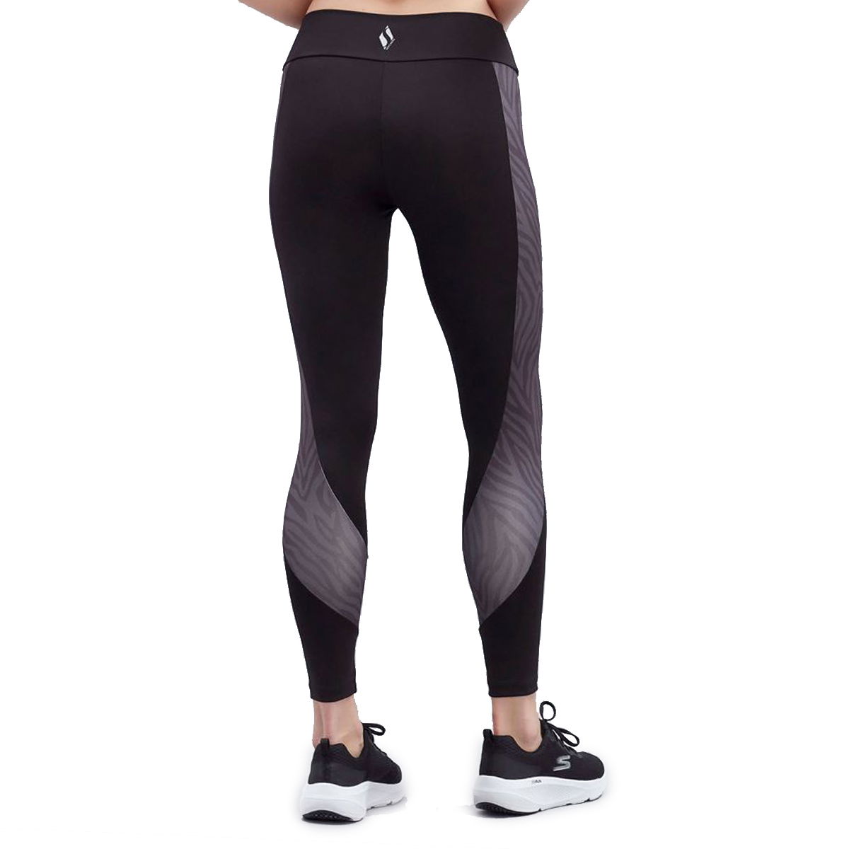 W Animal Print Legging Kadın Siyah Koşu Tayt S221148-001