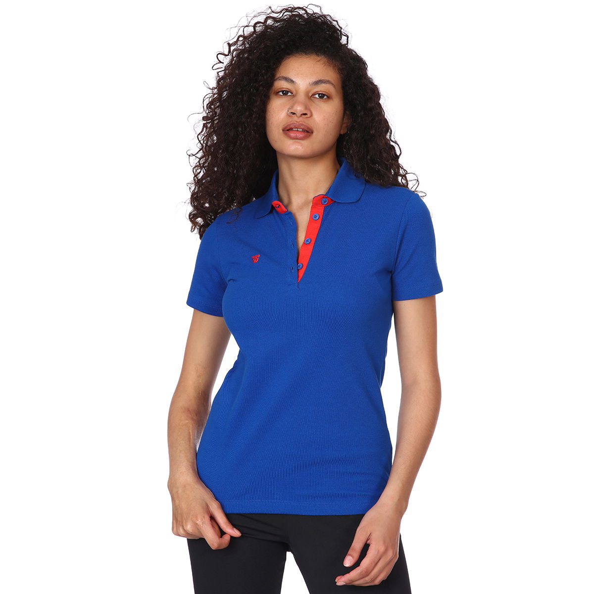 Kamp Kadın Mavi Antrenman Polo Tişört Tke1015-00M