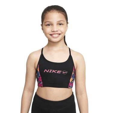 Детский спортивный бра Nike G Nk Indy Bra Iconclash Antrenman Sporcu Sütyeni DM8432-010 для тренировок