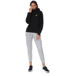 W Nsw Essntl Flc Fnl Hoodie Kadın Siyah Günlük Stil Sweatshirt BV4116-010