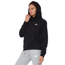 W Nsw Essntl Flc Fnl Hoodie Kadın Siyah Günlük Stil Sweatshirt BV4116-010