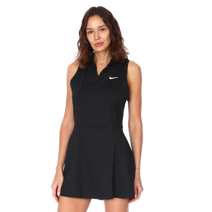 W Nkct Df Victory Dress Kadın Siyah Tenis Elbisesi DD8730-010 1327323