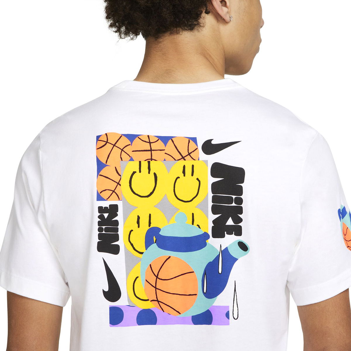 M Nk Tee Cc Pack 1 Erkek Beyaz Basketbol Tişört DQ1885-100