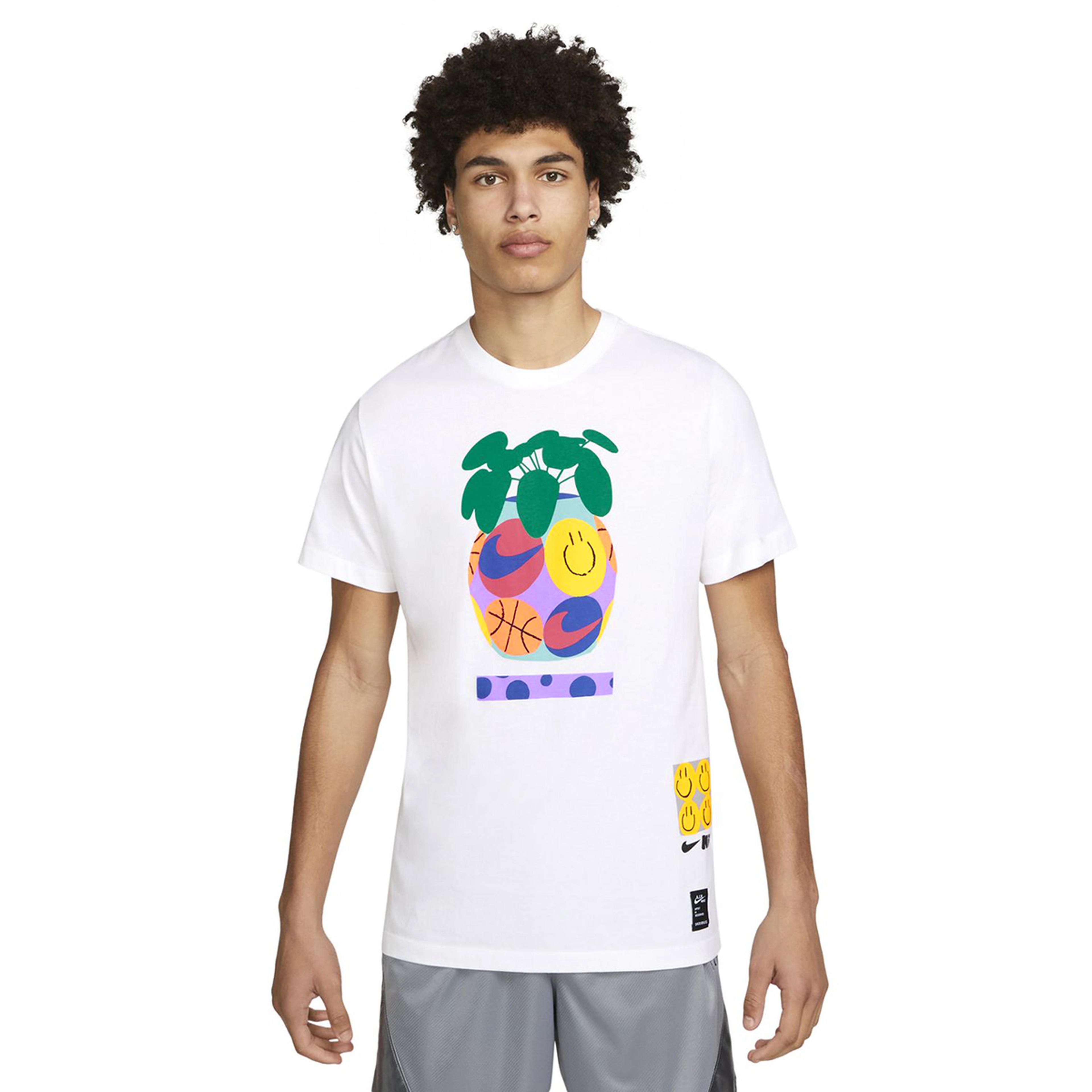 M Nk Tee Cc Pack 1 Erkek Beyaz Basketbol Tişört DQ1885-100