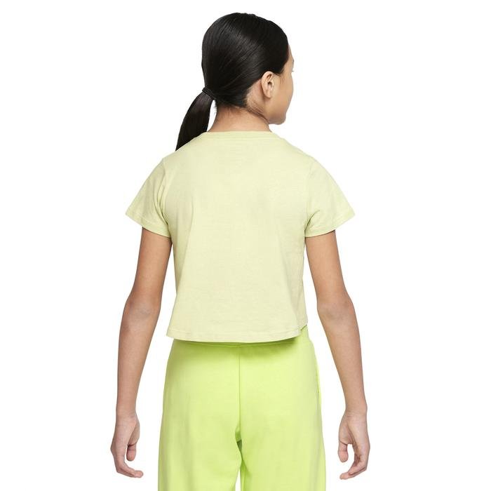 Sportswear Crop Futura Çocuk Yeşil Günlük Stil Tişört DA6925-371 1325545