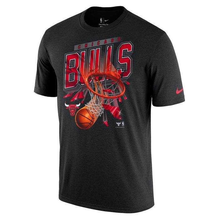 Chicago Bulls NBA Erkek Siyah Basketbol Tişört DA5836-010 1382838