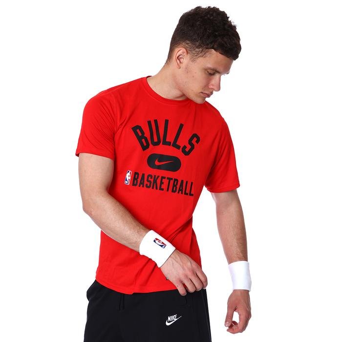 Chicago Bulls Dri-Fit NBA Erkek Kırmızı Basketbol Tişört DA5916-657 1335550