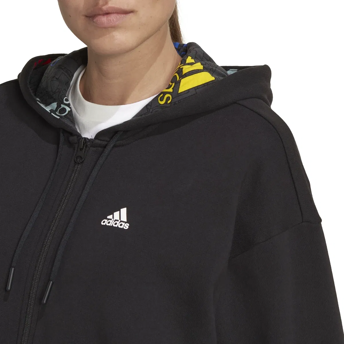 W Bluv Q3 Hd Tt Kadın Siyah Günlük Stil Sweatshirt HL4419