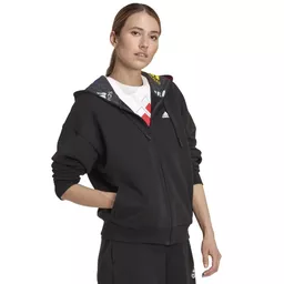 W Bluv Q3 Hd Tt Kadın Siyah Günlük Stil Sweatshirt HL4419