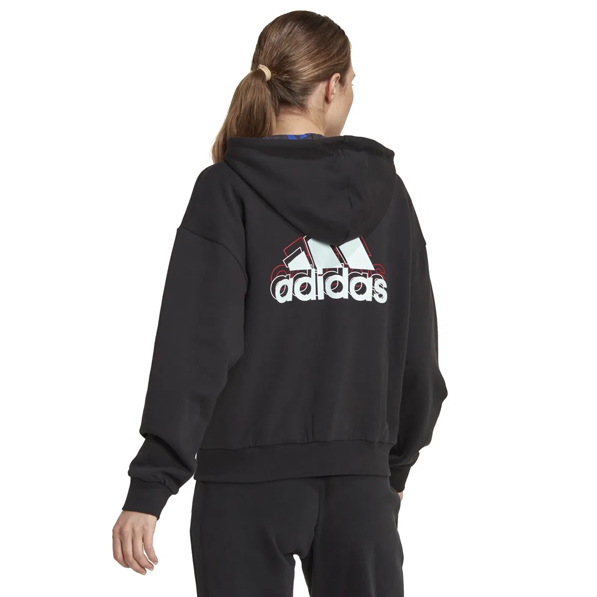 W Bluv Q3 Hd Tt Kadın Siyah Günlük Stil Sweatshirt HL4419