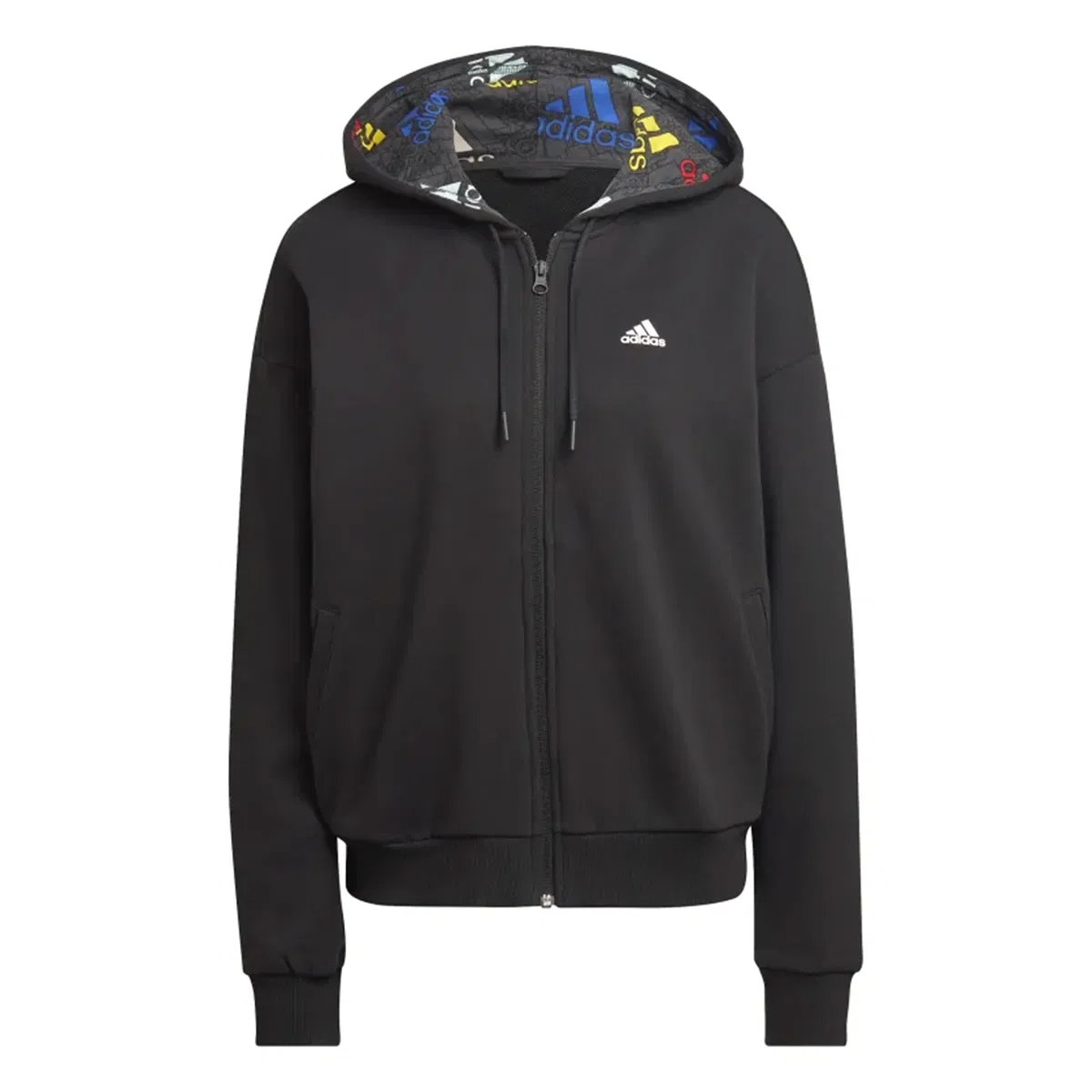 W Bluv Q3 Hd Tt Kadın Siyah Günlük Stil Sweatshirt HL4419