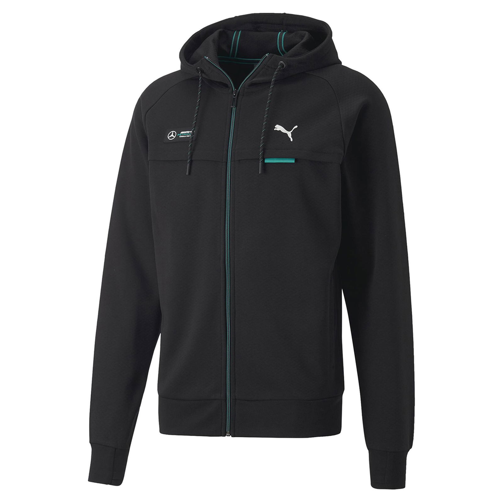 Mercedes Mapf1 Hooded Erkek Siyah Günlük Stil Sweatshirt 53490601
